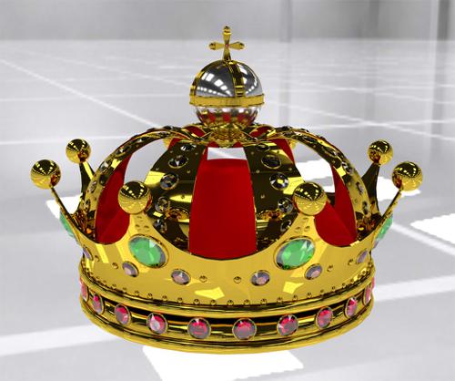 Golden crown with Diamonds preview image